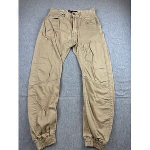 Publish Jogger Pants Men 28x24 Beige Tan Stretch Today For Tomorrow Cotton Blend